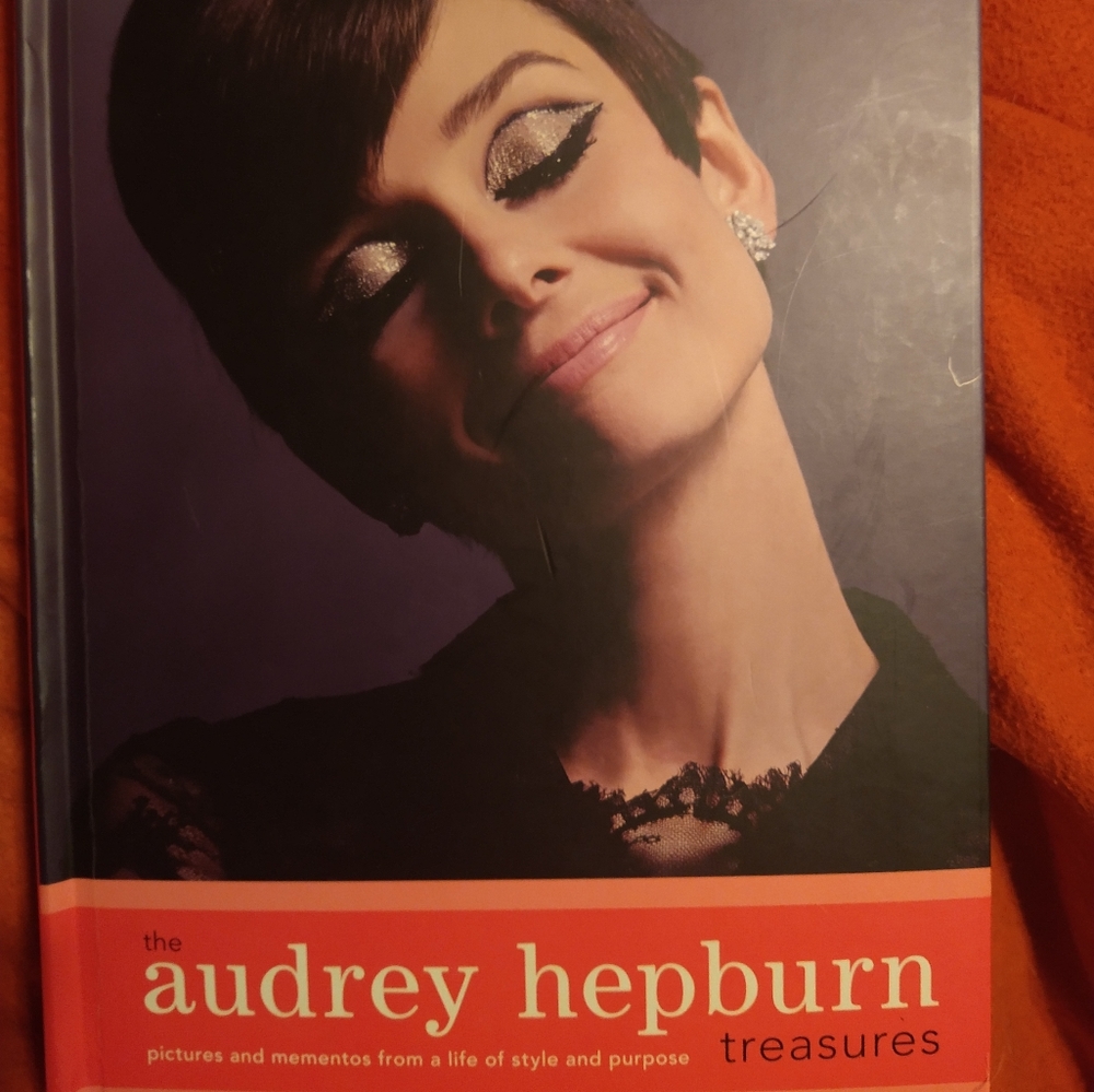 Beautiful Audry Hepburn Coffee Table Book with momentos from her life